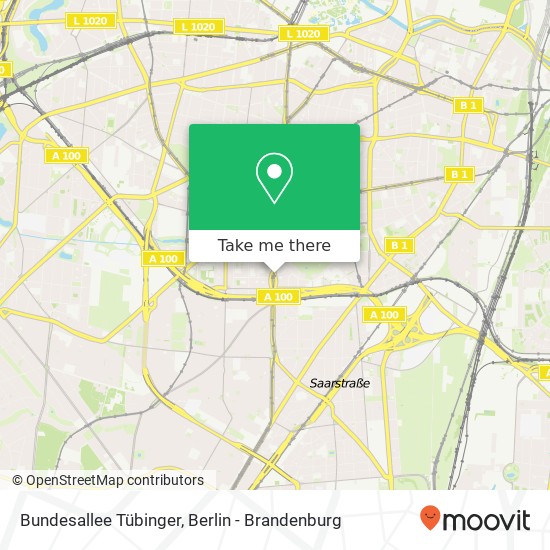 Bundesallee Tübinger, Wilmersdorf, 10715 Berlin map