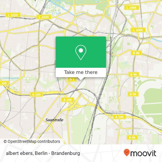 Карта albert ebers, Schöneberg, 10827 Berlin