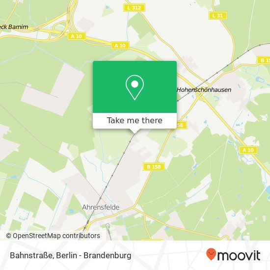 Карта Bahnstraße, 16356 Ahrensfelde