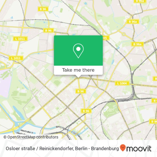 Карта Osloer straße / Reinickendorfer, Wedding, 13347 Berlin