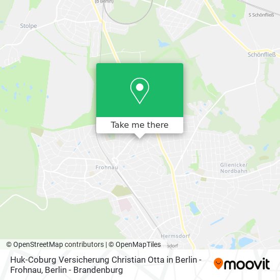 Huk-Coburg Versicherung Christian Otta in Berlin - Frohnau map