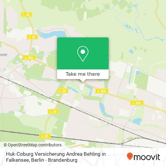 Huk-Coburg Versicherung Andrea Behling in Falkensee, Spandauer Straße 149 map
