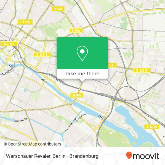 Warschauer Revaler, Friedrichshain, 10243 Berlin map