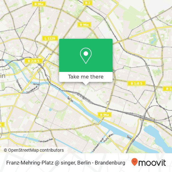 Franz-Mehring-Platz @ singer, Friedrichshain, 10243 Berlin map