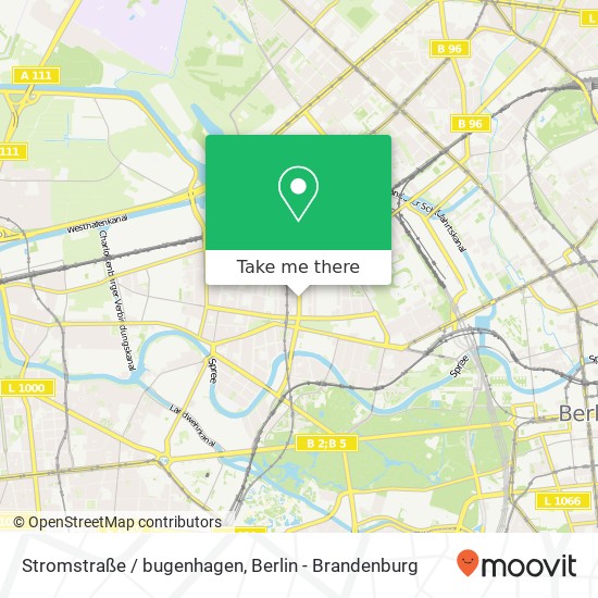 Stromstraße / bugenhagen, Moabit, 10551 Berlin map