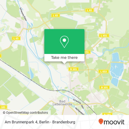 Карта Am Brunnenpark 4, 04924 Bad Liebenwerda