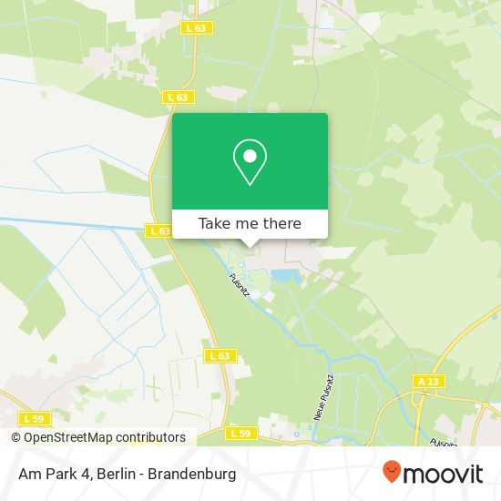 Карта Am Park 4, 01945 Lindenau