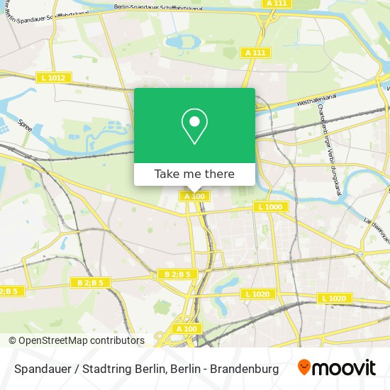 Карта Spandauer / Stadtring Berlin