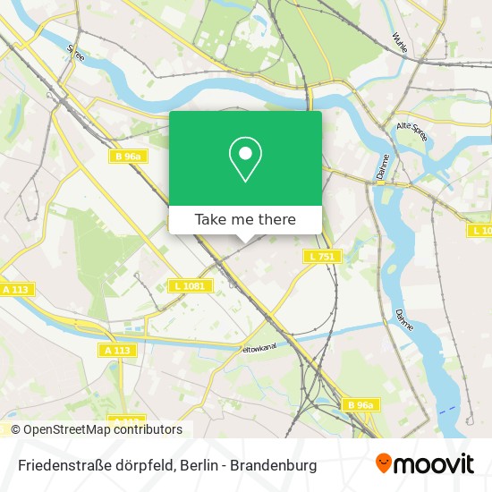 Friedenstraße dörpfeld map