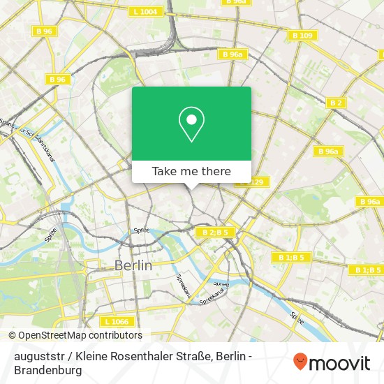 Карта auguststr / Kleine Rosenthaler Straße, Mitte, 10119 Berlin