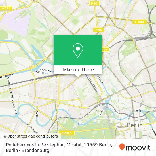 Perleberger straße stephan, Moabit, 10559 Berlin map