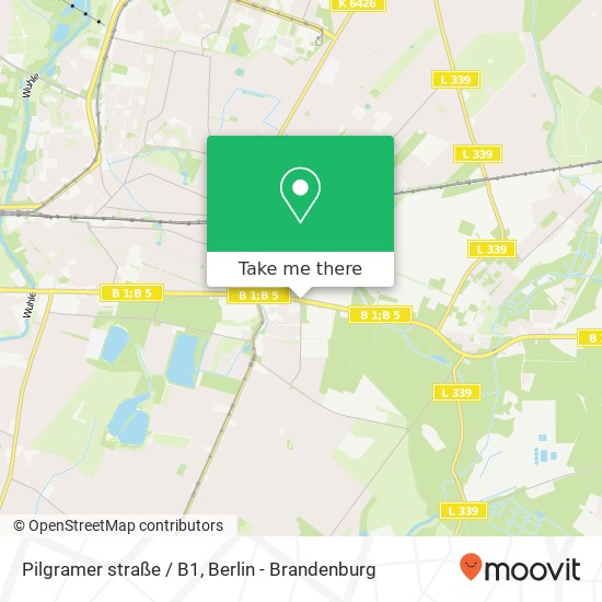 Pilgramer straße / B1, Mahlsdorf, 12623 Berlin map