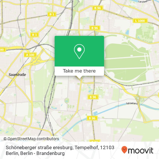 Schöneberger straße eresburg, Tempelhof, 12103 Berlin map