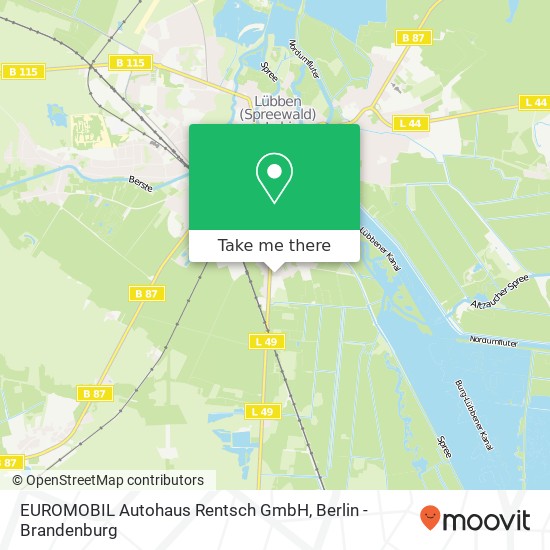 EUROMOBIL Autohaus Rentsch GmbH, Cottbuser Straße 32 map