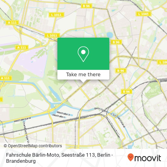 Карта Fahrschule Bärlin-Moto, Seestraße 113