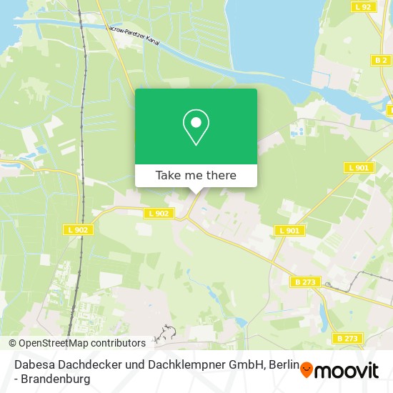 Карта Dabesa Dachdecker und Dachklempner GmbH