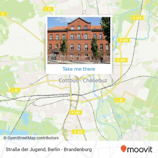 Straße der Jugend, 03046 Cottbus map