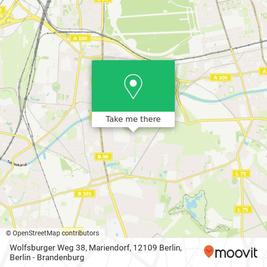 Wolfsburger Weg 38, Mariendorf, 12109 Berlin map