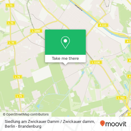 Siedlung am Zwickauer Damm / Zwickauer damm, Rudow, 12355 Berlin map