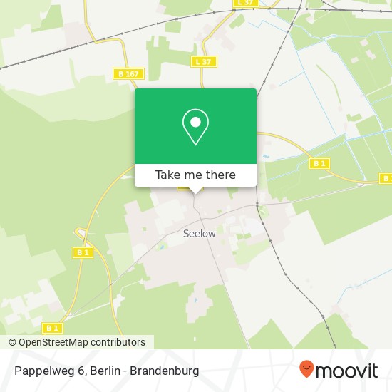 Pappelweg 6, 15306 Seelow map