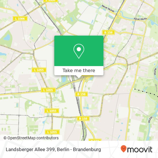 Карта Landsberger Allee 399, Marzahn, 12681 Berlin