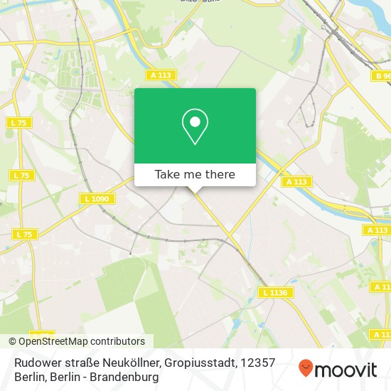 Rudower straße Neuköllner, Gropiusstadt, 12357 Berlin map