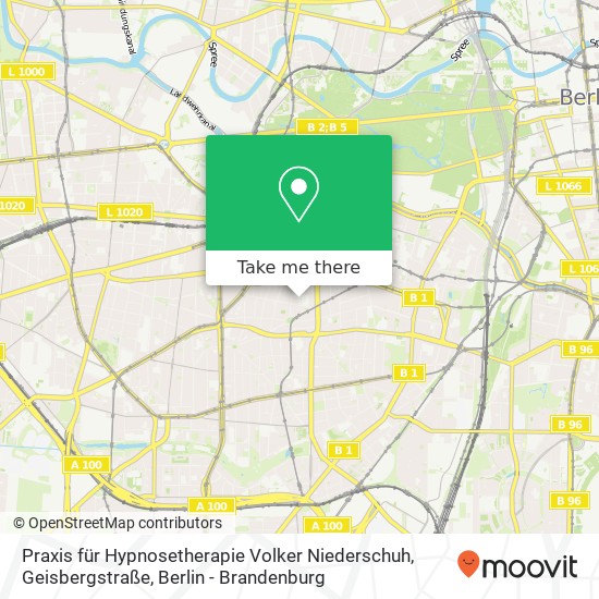 Praxis für Hypnosetherapie Volker Niederschuh, Geisbergstraße map
