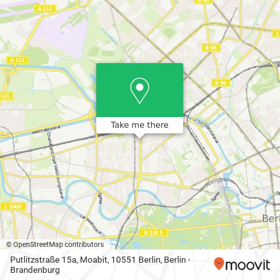 Putlitzstraße 15a, Moabit, 10551 Berlin map