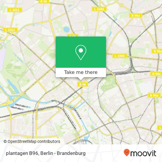 plantagen B96, Wedding, 13347 Berlin map