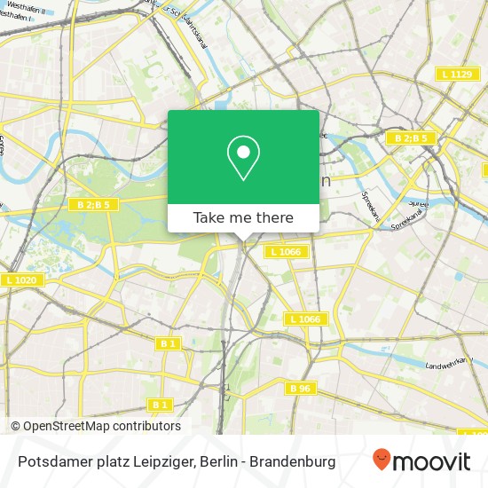 Potsdamer platz Leipziger, Mitte, 10117 Berlin map