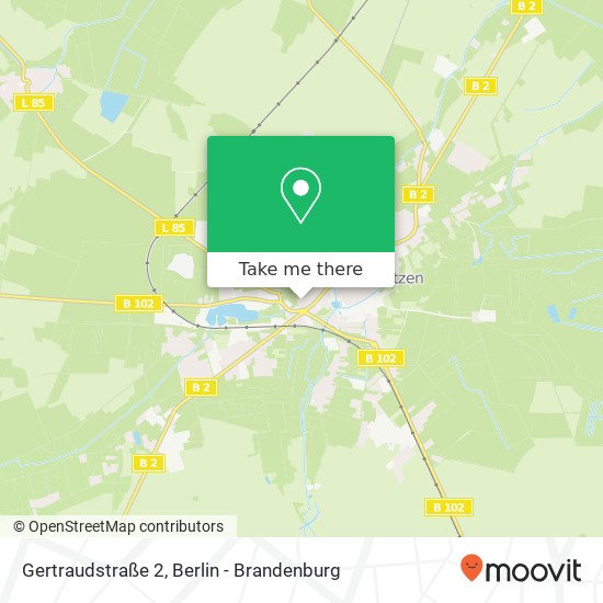 Карта Gertraudstraße 2, 14929 Treuenbrietzen