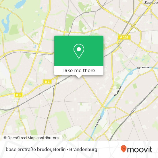 baselerstraße brüder, Lichterfelde, 12205 Berlin map