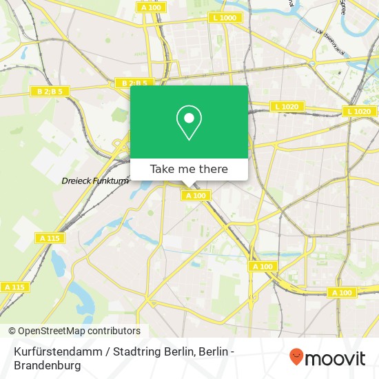 Kurfürstendamm / Stadtring Berlin, Schmargendorf, 10711 Berlin map