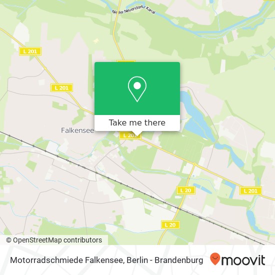 Карта Motorradschmiede Falkensee, Falkenhagener Straße 27