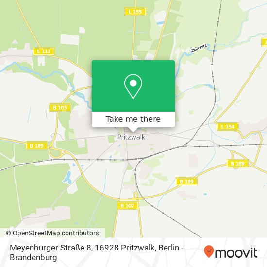 Meyenburger Straße 8, 16928 Pritzwalk map