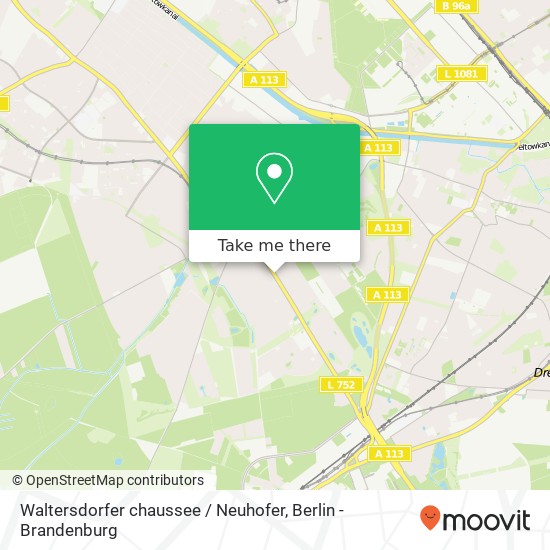Карта Waltersdorfer chaussee / Neuhofer, Rudow, 12355 Berlin