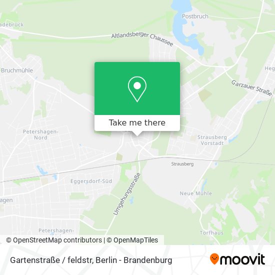 Gartenstraße / feldstr map