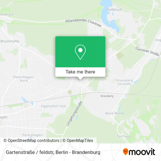 Карта Gartenstraße / feldstr
