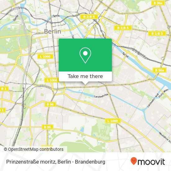 Карта Prinzenstraße moritz, Kreuzberg, 10969 Berlin