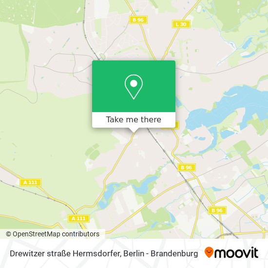 Карта Drewitzer straße Hermsdorfer