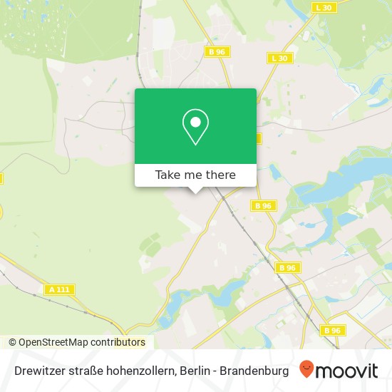 Drewitzer straße hohenzollern, Hermsdorf, 13467 Berlin map