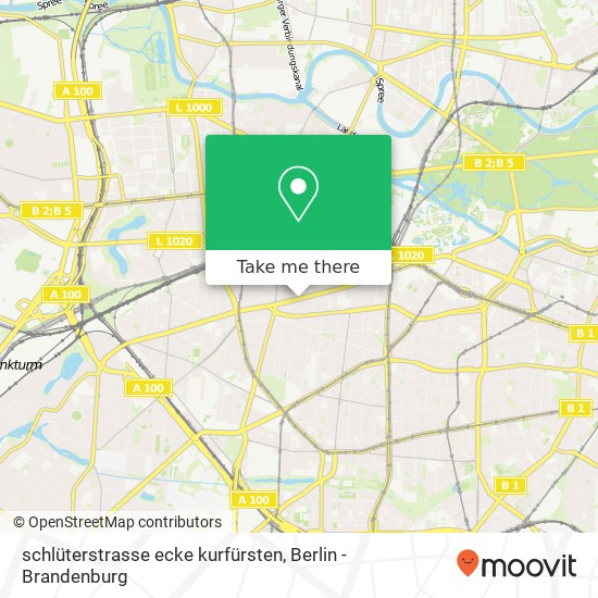 schlüterstrasse ecke kurfürsten, Charlottenburg, 10707 Berlin map