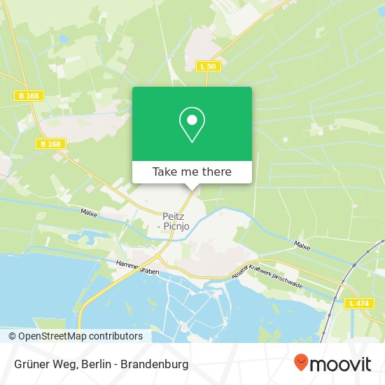 Grüner Weg, 03185 Peitz map