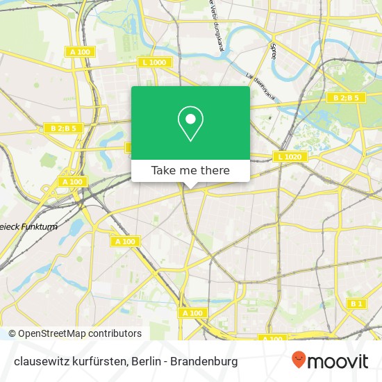 Карта clausewitz kurfürsten, Charlottenburg, 10707 Berlin