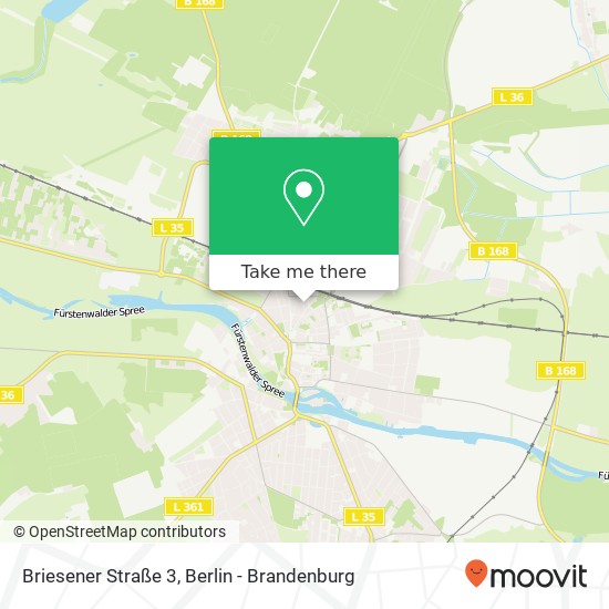 Briesener Straße 3, 15517 Fürstenwalde / Spree map