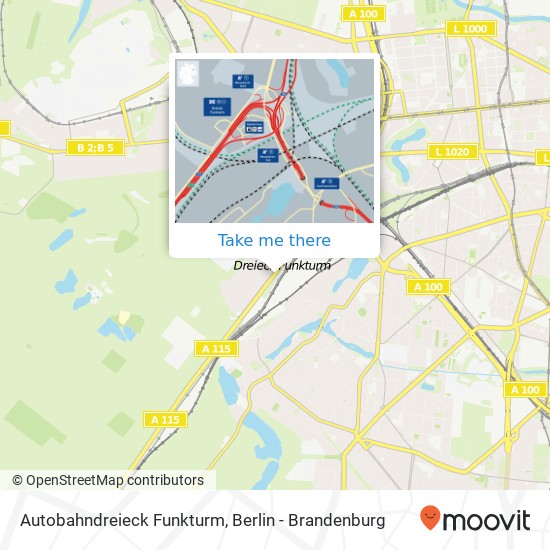 Autobahndreieck Funkturm, Westend, 14055 Berlin map