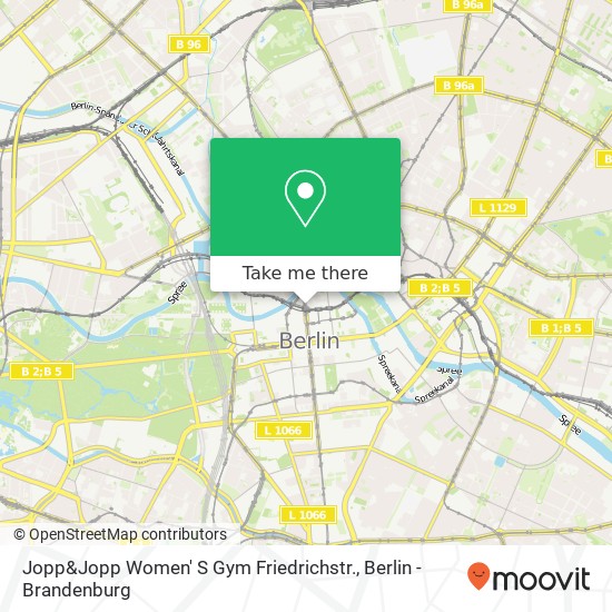 Jopp&Jopp Women' S Gym Friedrichstr., Friedrichstraße 100 map