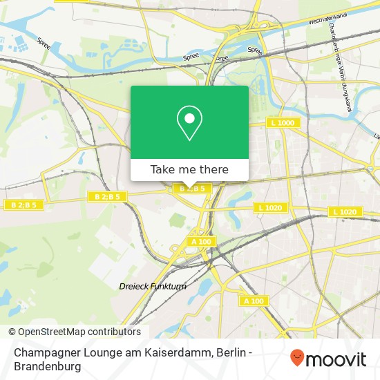 Карта Champagner Lounge am Kaiserdamm