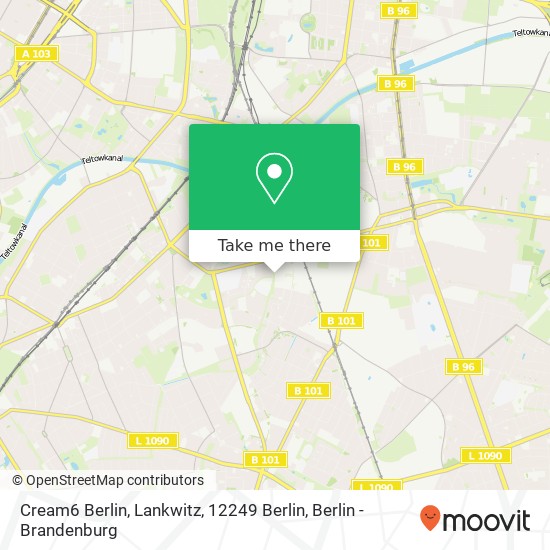 Карта Cream6 Berlin, Lankwitz, 12249 Berlin