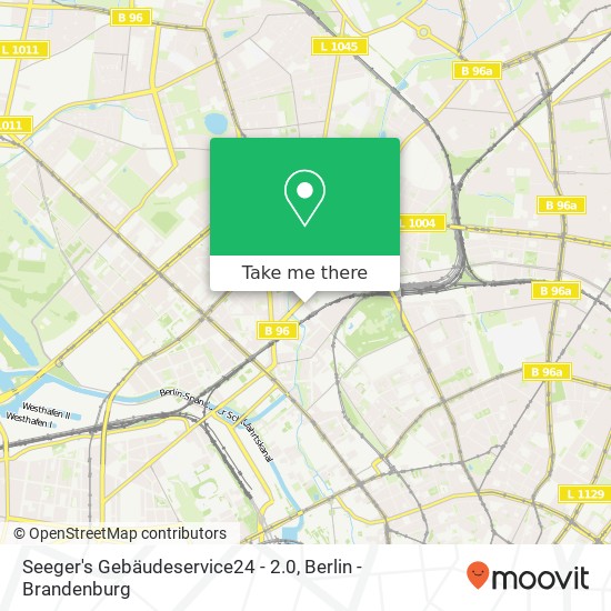 Карта Seeger's Gebäudeservice24 - 2.0, Wiesenstraße 19A